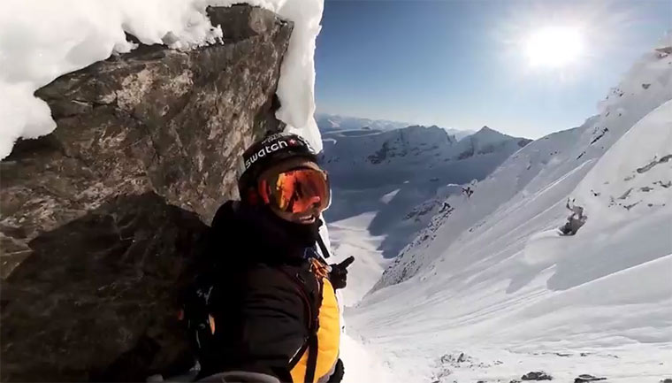 GoPro: Snowboard-Gipfel-Abfahrt sketchy_cornis_rappel 