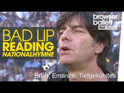 Bad Lipreading beim Hymne-Singen der deutschen Nationalmannschaft lyteCache.php?origThumbUrl=https%3A%2F%2Fi.ytimg.com%2Fvi%2F6sbplHpwsjs%2F0 