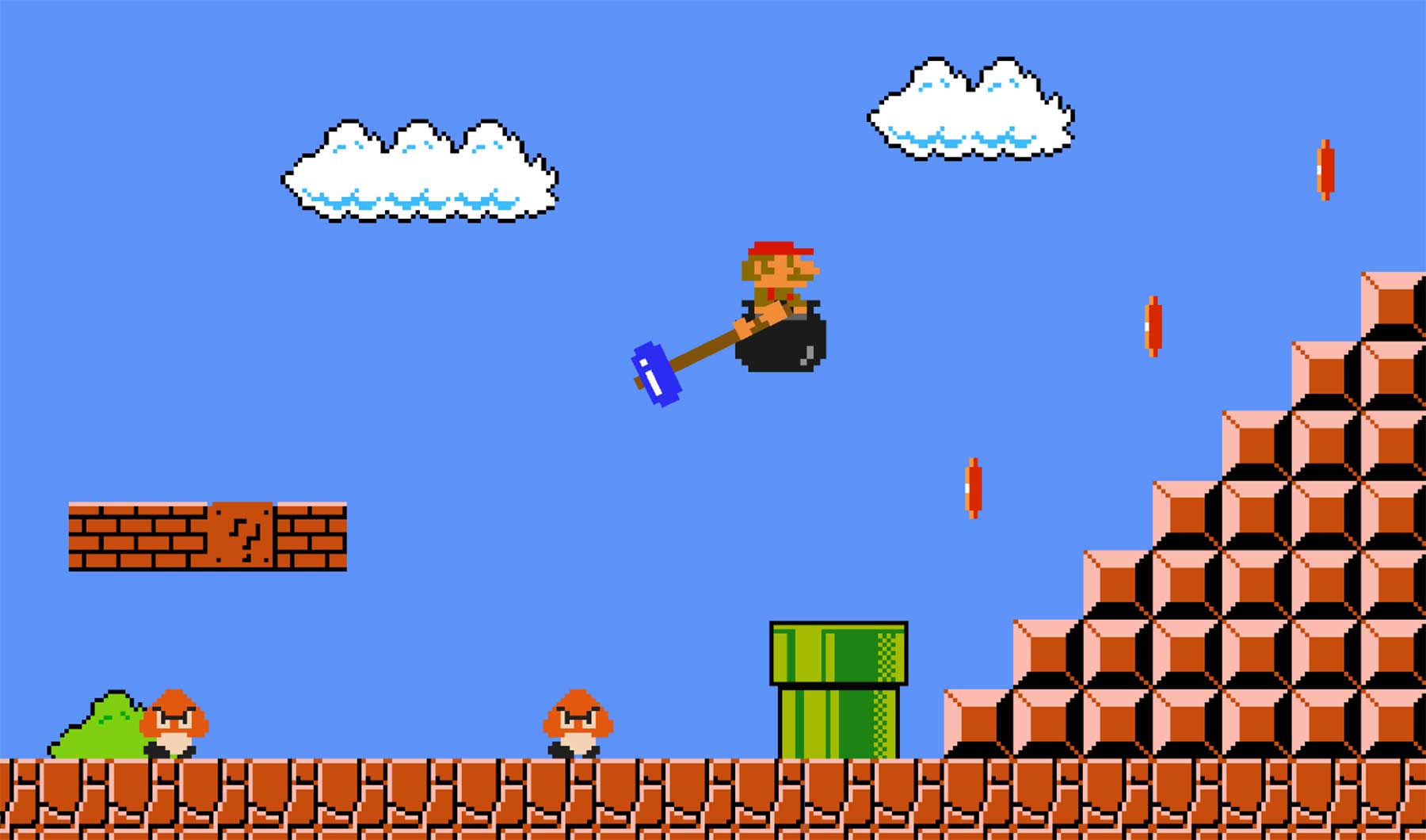 Super Mario Bros. Gets Getting Over It with Bennett Foddy Mashup