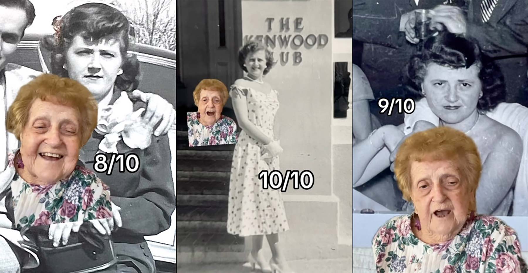 Oma bewertet ihre Outfits aus den 50er Jahren